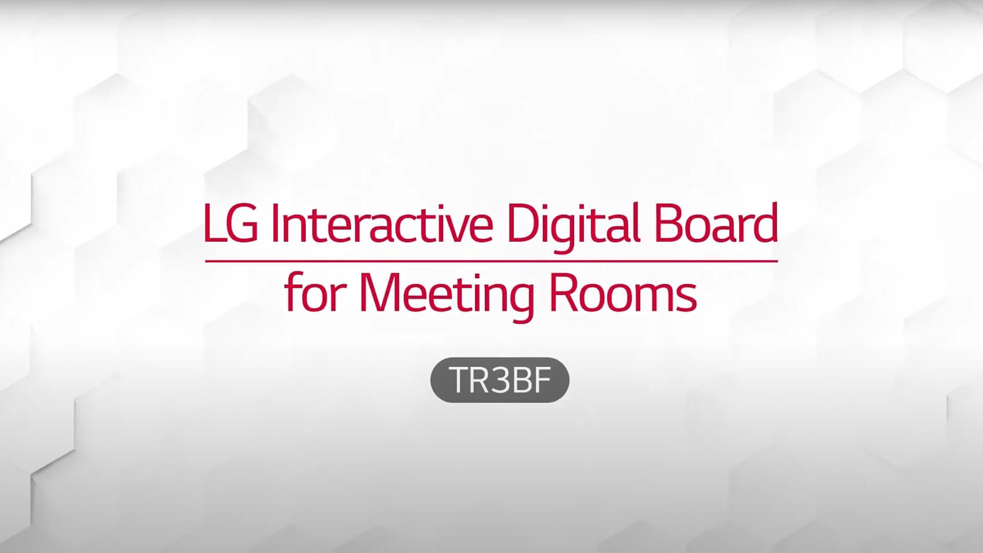 LG Interactive Digital Board Screen Sharing Annotation TR3BF 1