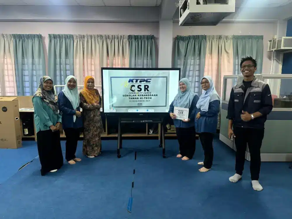 KTPC Sponsors ARV600 AI Smartboard for Digital Learning at SK Taman Hi-Tech