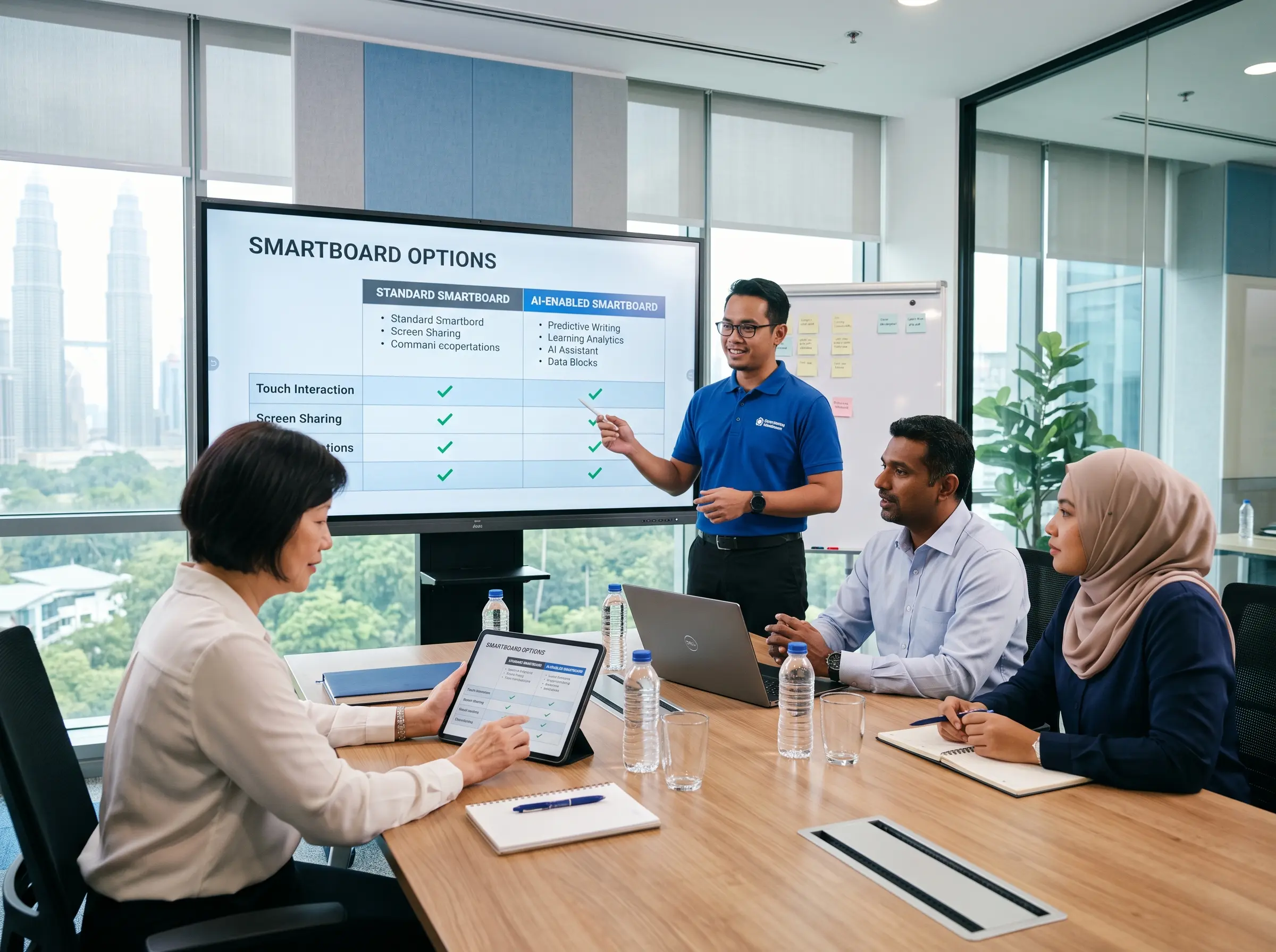 AI Smartboard vs Smartboard untuk kegunaan pendidikan latihan dan mesyuarat di Malaysia