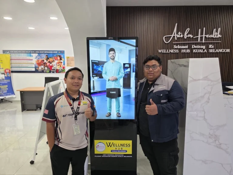 arvia floor stand kiosk wellness hub kuala selangor israk solutions