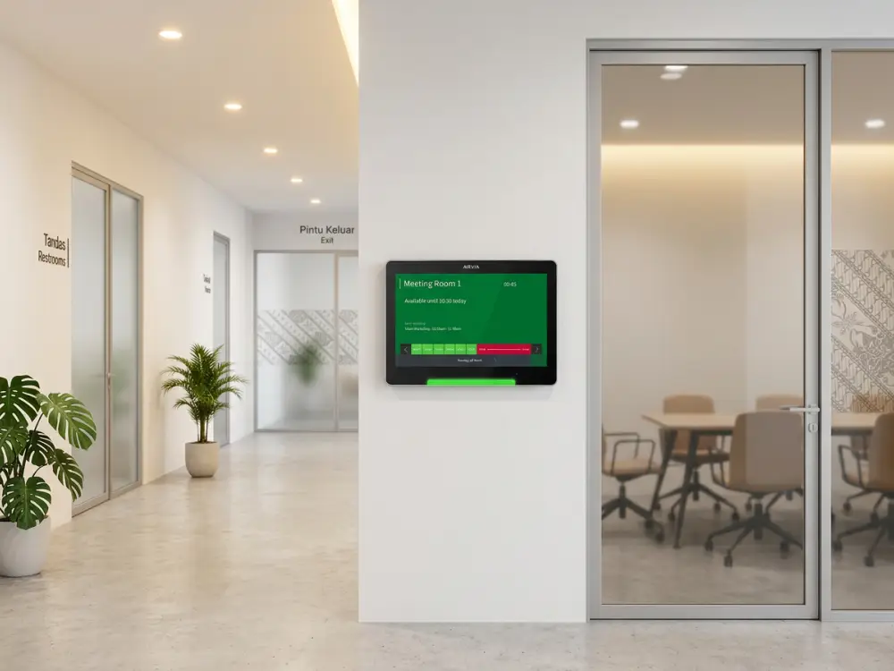 Smart meeting room Malaysia panel tempahan bilik digital — Israk Solutions