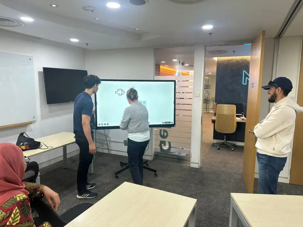 Elevating Language Education at Manchester Language Centre with ARV200-65 Interactive Smartboard