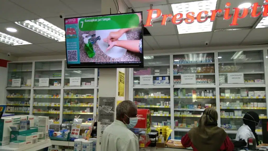 Digital Signage Monitor for Big Pharmacy 2020