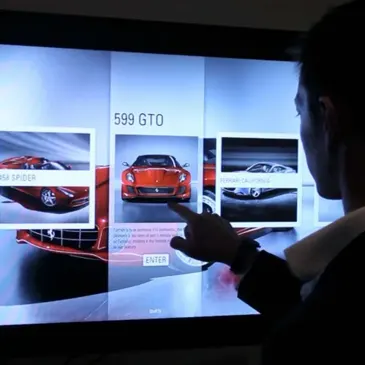 Application of large size touchscreen frame