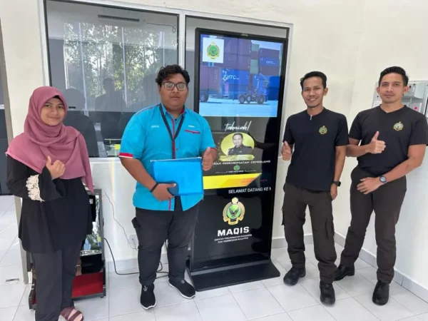 Digital Signage Floor Standing Kiosk for Pejabat Maqis Negeri Perlis 2023-Complete Solutions