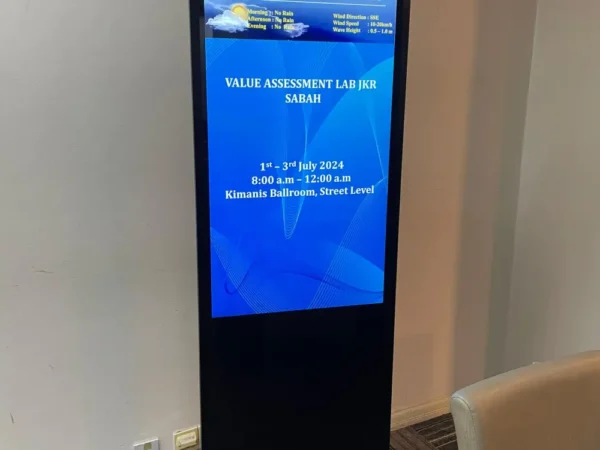 Hyatt Hotel Kota Kinabalu Enhances Guest Experience with New FLR 103-43 Inch Standing Kiosk