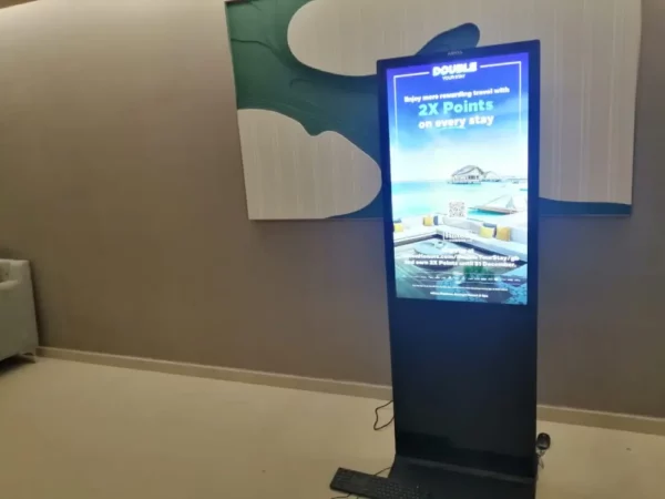 Digital Signage Floor Stand Kiosk for Hotel Hilton, Shah Alam 2022 – Complete Solutions