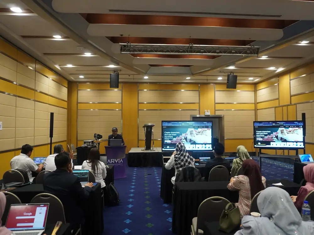 Arvia Ai Training Jpwp Putrajaya Empowers 80 Staff With Practical Ai Skills Arvia trainer leading a hands-on Arvia AI Training JPWP Putrajaya session set up by Israk Solutions