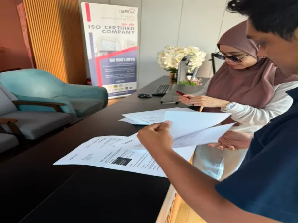 Ade Azhar Trading Sdn Bhd confirming collection via Israk Solutions