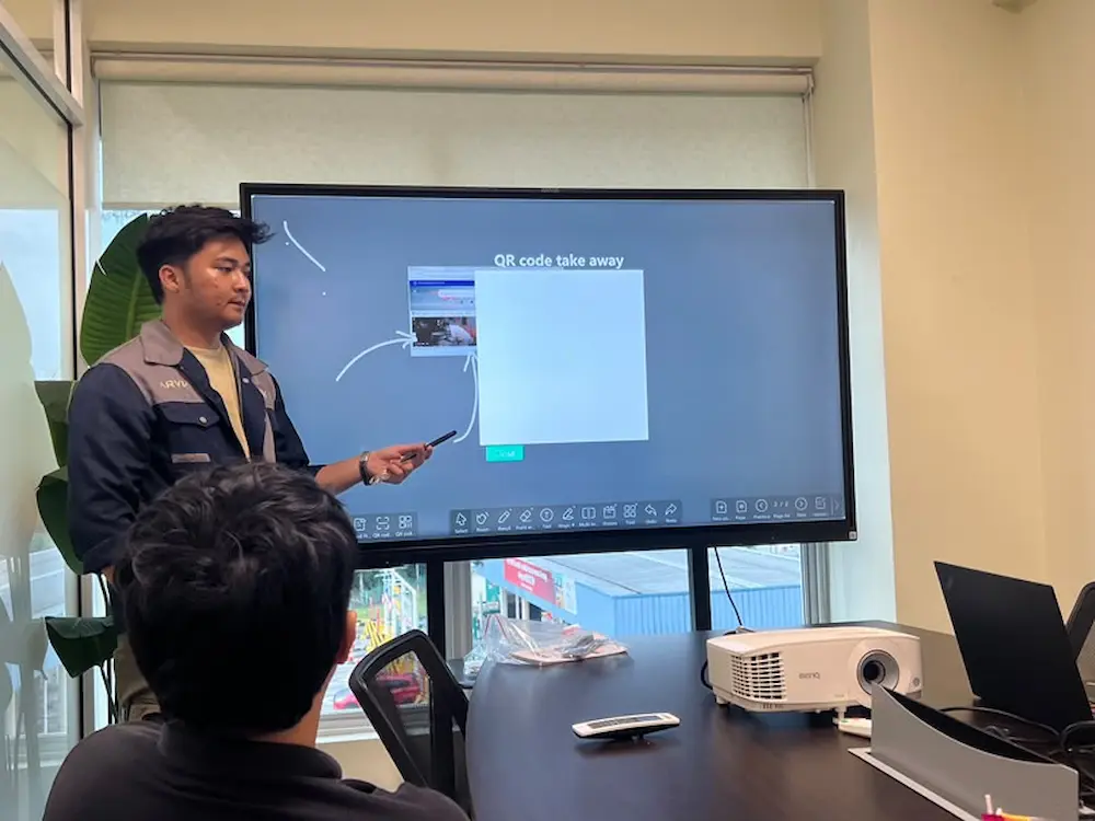 Arvia Smartboard Vesstech Synergy Bangi: Proven 2026 Instant file sharing from phone to Arvia Smartboard Vesstech Synergy Bangi, set up by Israk Solutions