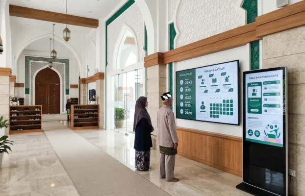 Digital Signage for Masjid: 6 Essential Uses