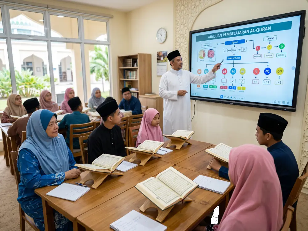 Masjid technology supporting interactive Quran learning for the community