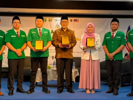 Sesi perkongsian transformasi digital organisasi di Seminar Antarabangsa GP Ansor Malaysia, Kuala Lumpur