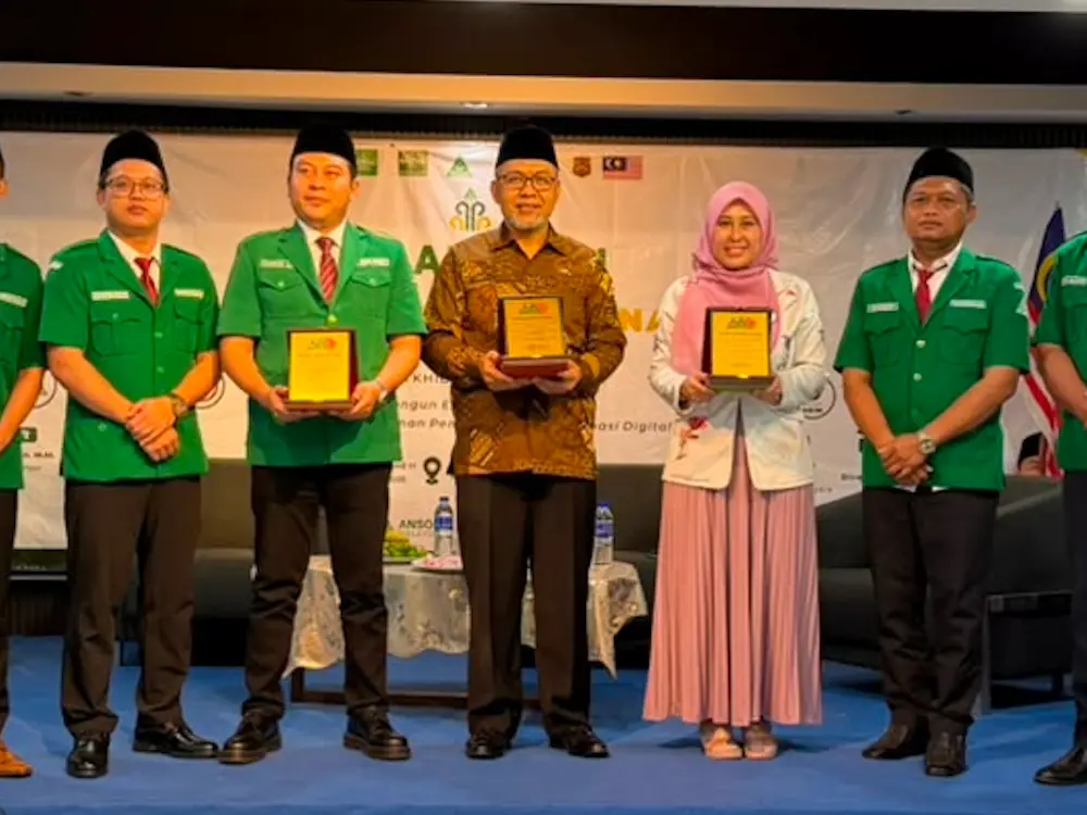 Sesi perkongsian transformasi digital organisasi di Seminar Antarabangsa GP Ansor Malaysia, Kuala Lumpur