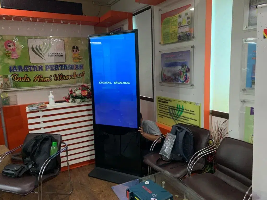 Touchscreen Floor Stand Kiosk for Jabatan Pertanian Negeri Sembilan