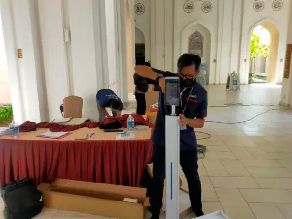 Temperature Scanner for Masjid Tengku Ampuan Jemaah 2021 – Complete Solution