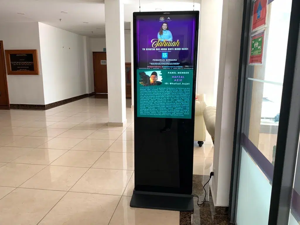 Double Sided Floor Stand Kiosk for Mediatronix Trading 2020 – Complete Solution
