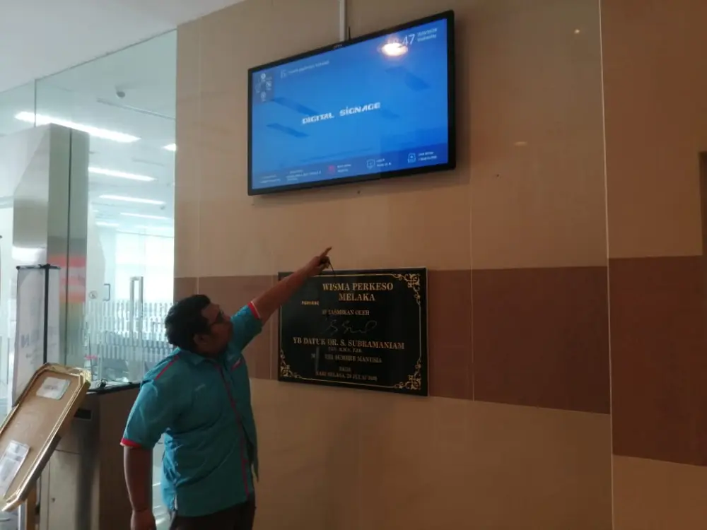 Explore Our Digital Signage Portfolio: Cutting-edge Solutions for Perkeso Melaka 2023