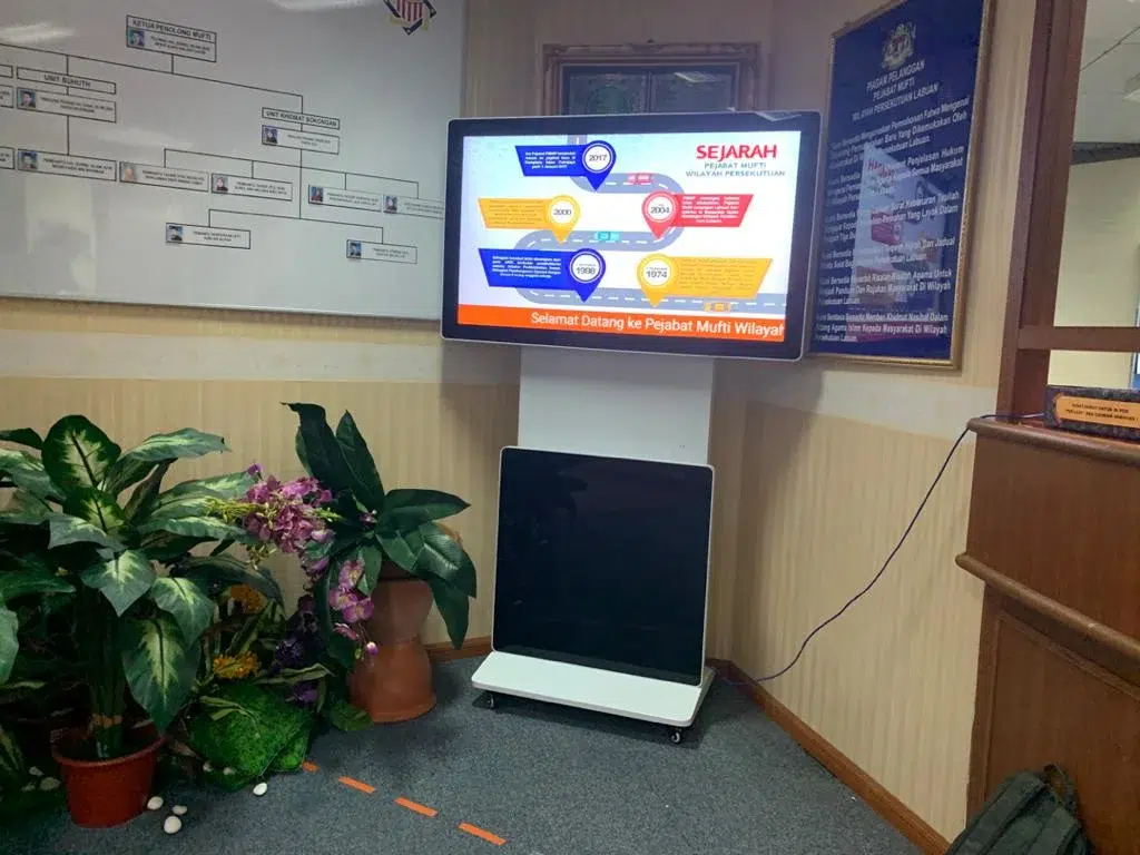 Rotatable Floor Stand Kiosk for Pejabat Mufti Wilayah Persekutuan, Labuan 2020- Complete Solutions