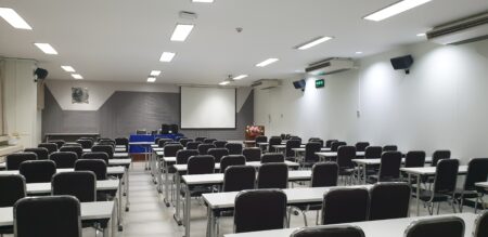 Projector in classroom