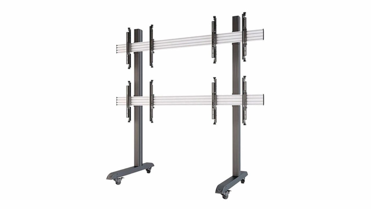 portable standing videowall display TS2B2 BLK 06