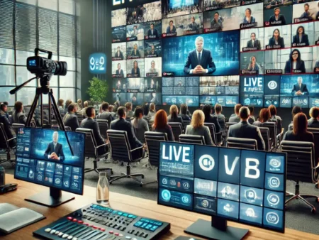 Professional live streaming setup for seamless virtual events.