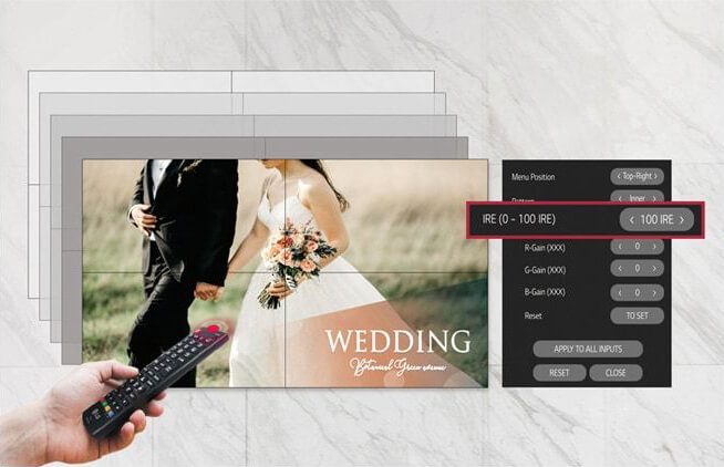 razor thin bezell video wall displays lg svh7e series 011