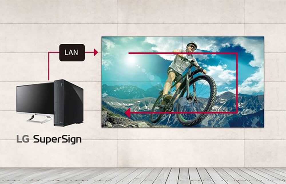 razor thin bezell video wall displays lg svh7e series 012