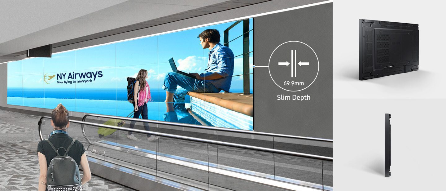 razor thin bezels video wall samsung vhr r series 016