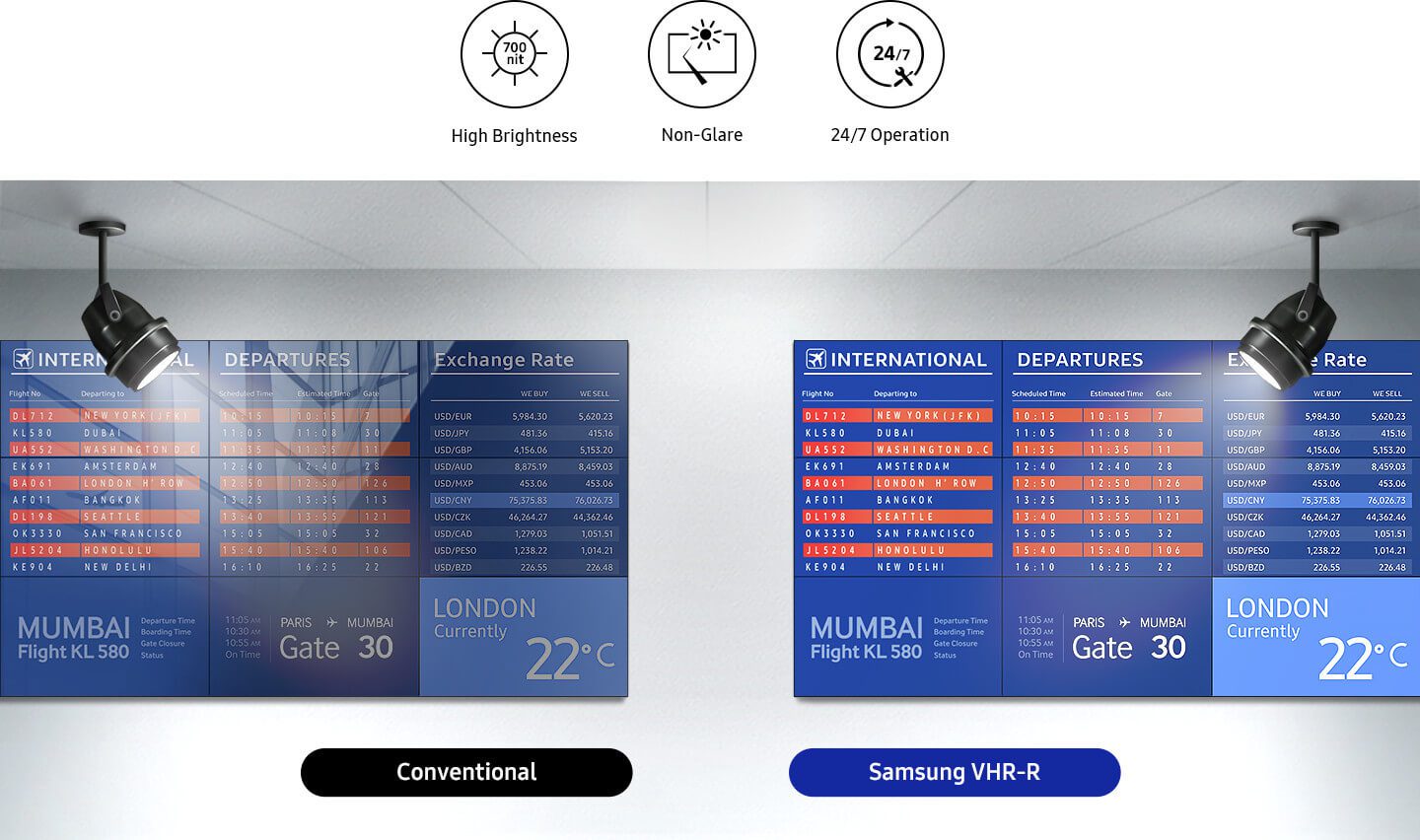 razor thin bezels video wall samsung vhr r series 017