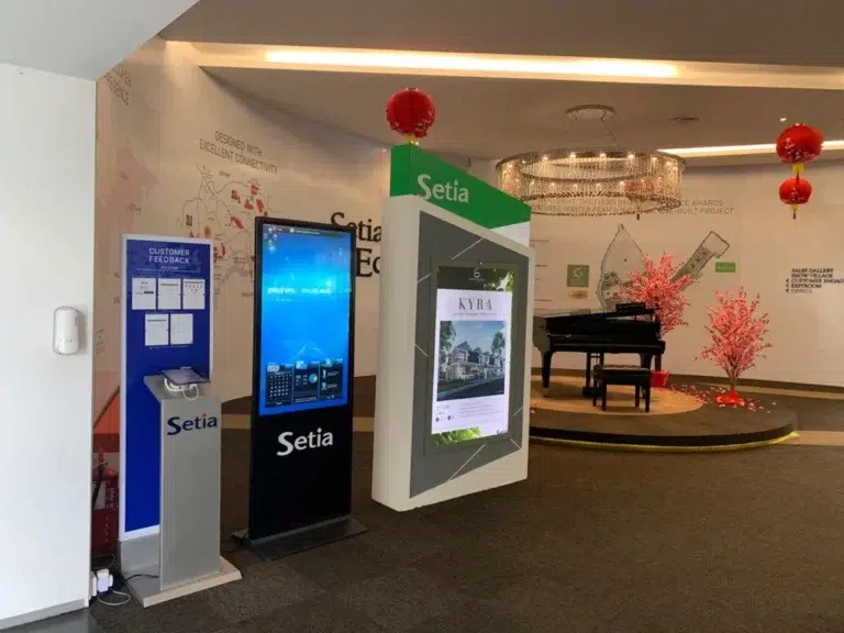 Touchscreen Floor Stand Kiosk For Setia Eco Garden Jb setia eco garden touchscreen floor standing kiosk 003