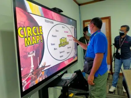 smartboard in classroom