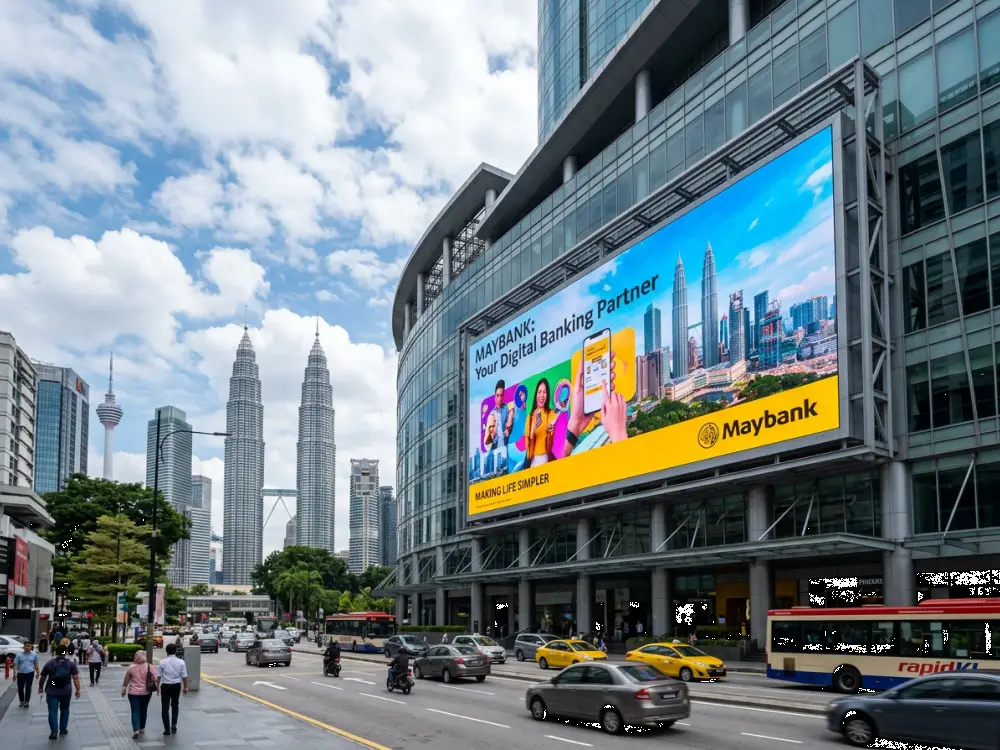 Skrin LED Malaysia panduan pilih terbaik lobi korporat — Israk Solutions