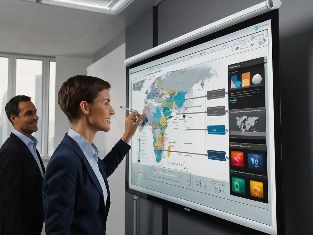 10 Ways Interactive Smartboards Are Transforming Business Meetings interactive smartboard meeting room arvia israk solutions