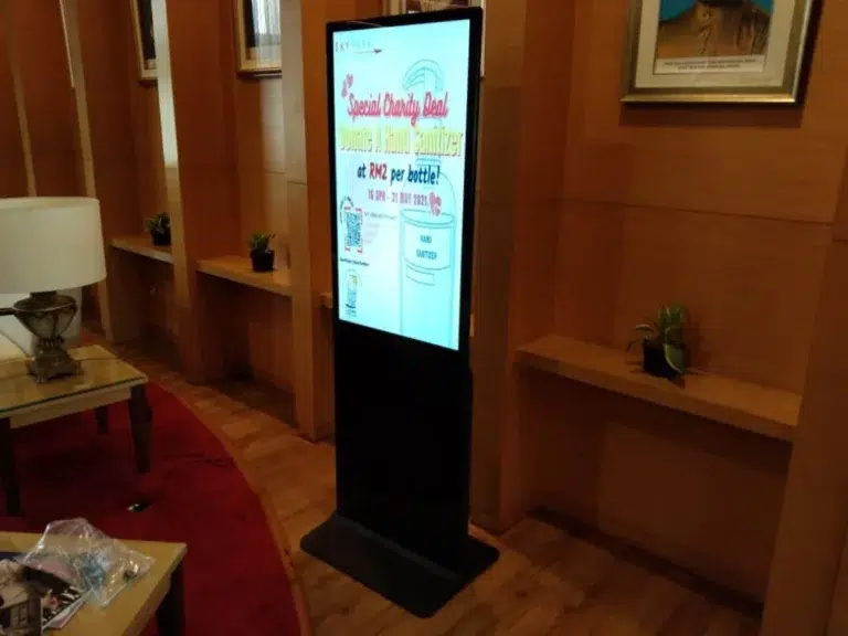 Digital Signage Floor Stand Kiosk For Subang Skypark 2021- Complete Solutions Digital Signage