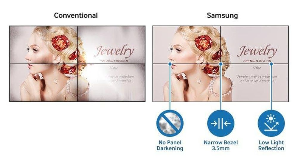 ultra narrow bezel samsung ude a series 009