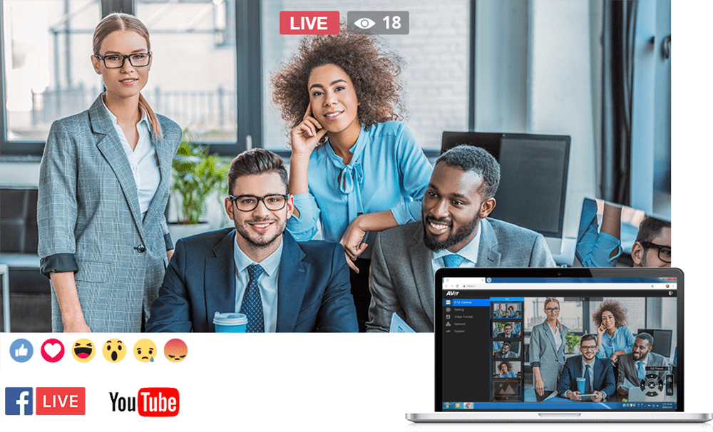video conferencing webcam aver cam520pro image streaming