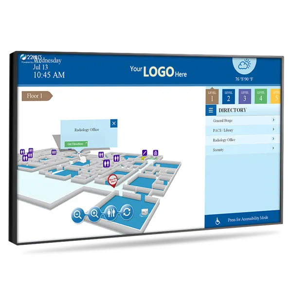 The Role of Interactive Touchscreen Kiosks in Wayfinding and Navigation